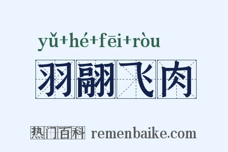 羽翮飞肉是什么意思的图片